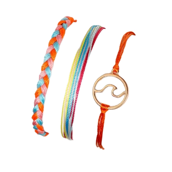 Braided Rope Bracelet Set - Picture 2 of 3